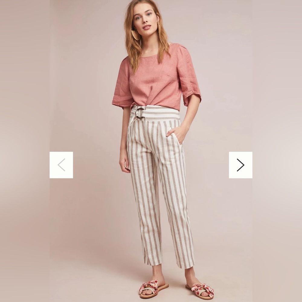 Anthropologie Oasis Striped Pants